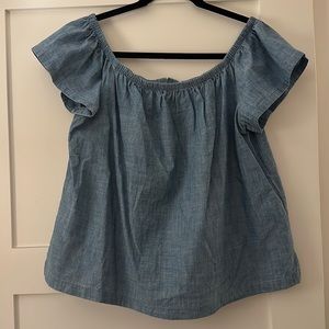 Levi’s Off the shoulder denim top